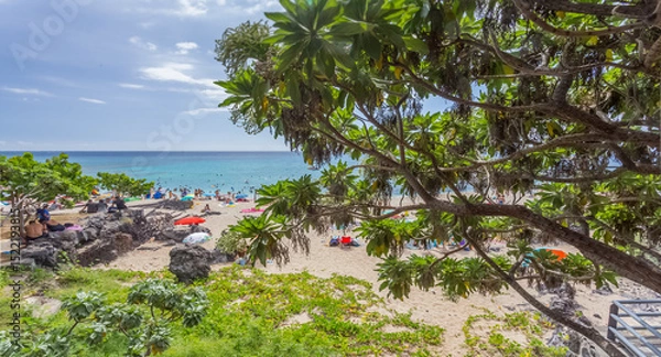 Obraz Plage de Boucan Canot, Saint-Gilles, île de la Réunion 