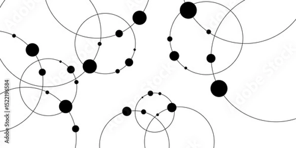 Obraz Abstract white background with golden circle rings. Modern white and gray abstract background with circle shape gray vector abstract graphic design.  Suit for cover, poster,