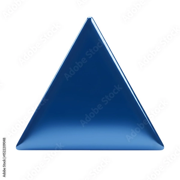 Obraz Cobalt Blue Triangle transparent background