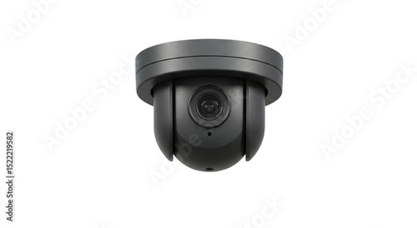 Fototapeta 3d Render Surveillance Camera for Security System on Transparent Background