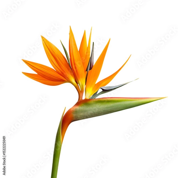 Obraz Orange flower isolated on white