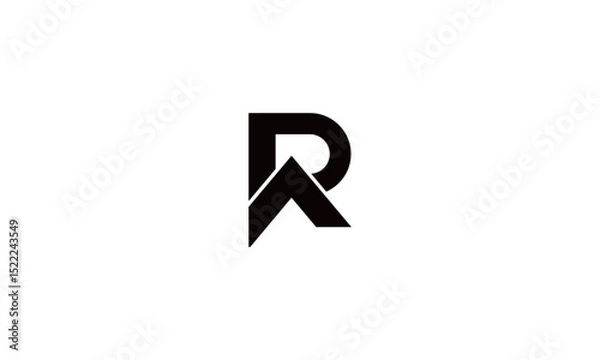 Obraz R logo design for construction business