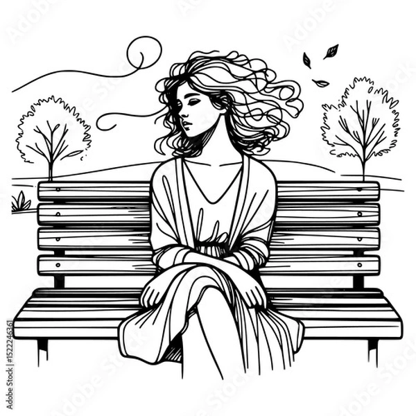 Obraz coloring book page for kids