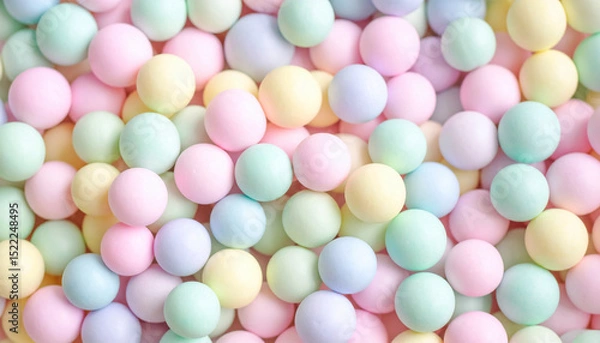 Fototapeta パステルカラーのカラフルなボールの背景