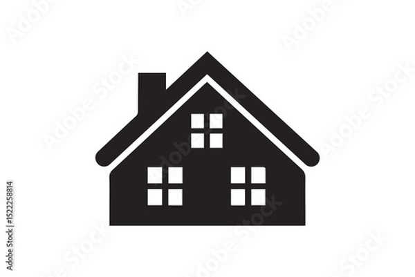 Obraz Home icon, separate house on background
