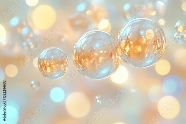 Obraz Delicate spheres in soft pastel light.