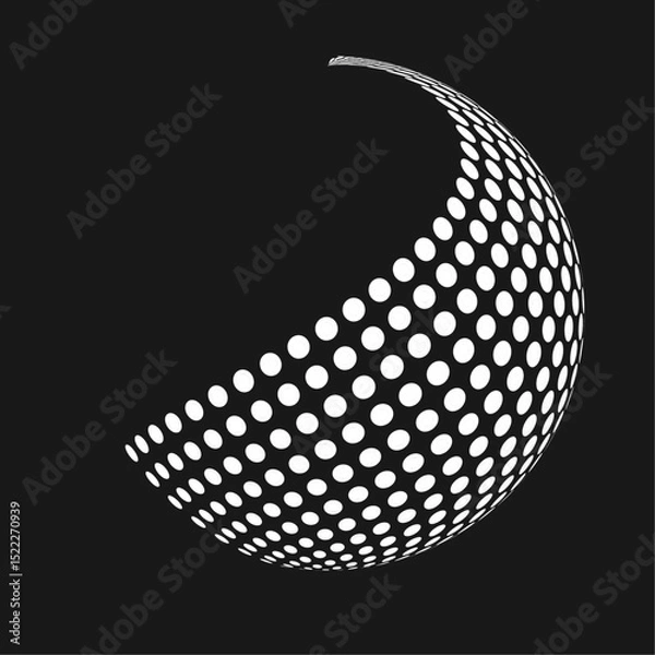 Fototapeta halftone texture pattern background 3d 