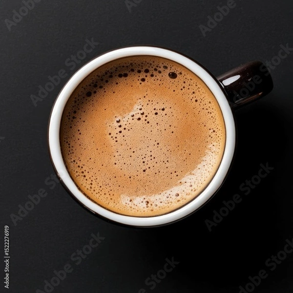 Fototapeta Espresso in a dark mug