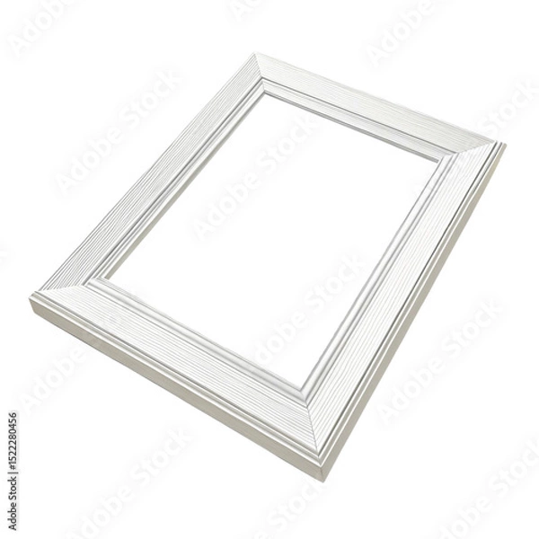 Obraz Elegant White Picture Frame with Straight Edges Simple, Clean Design for Your Artwork