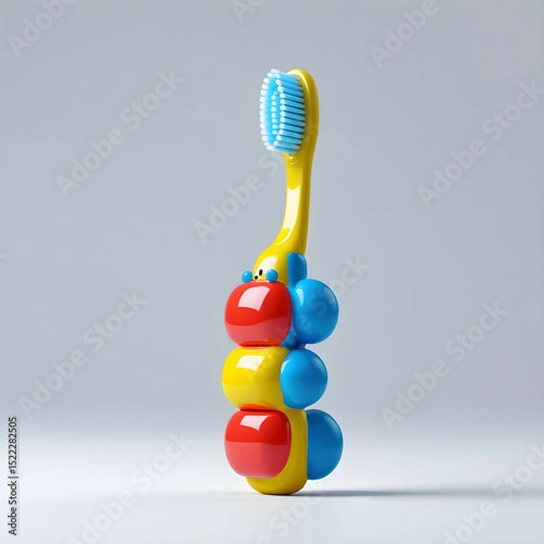 Obraz A modern toothbrush with sleek design and ergonomic handle.