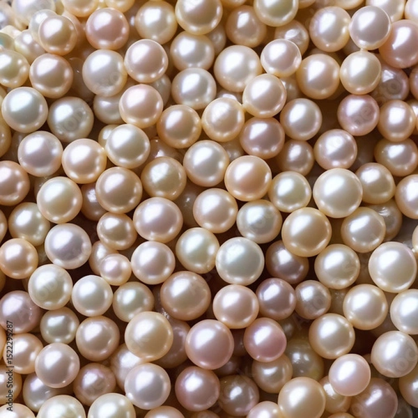 Obraz たくさんの丸型淡水パール