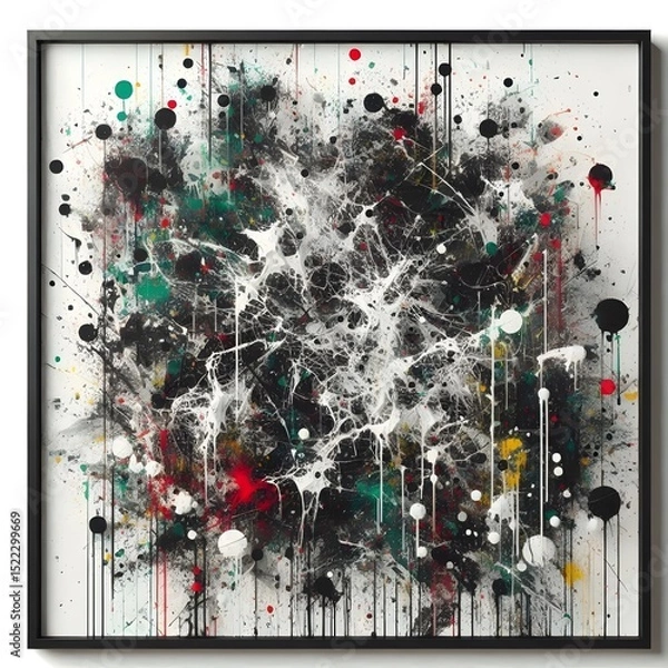 Fototapeta Chaotic Splatter Canvas  