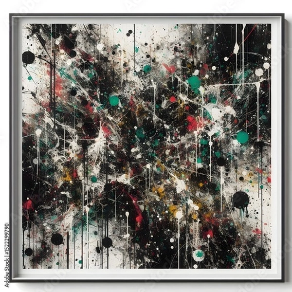 Fototapeta Chaotic Splatter Canvas  
