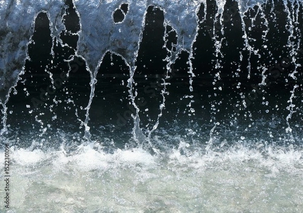 Obraz modern Water fountain or water fall in the park