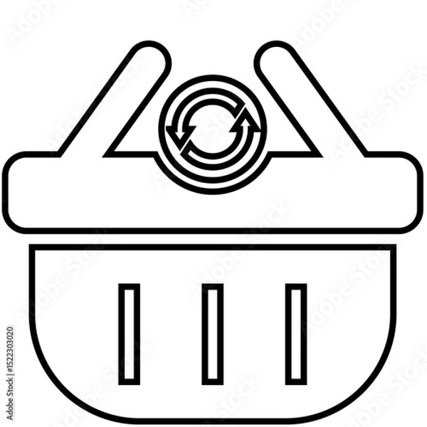 Fototapeta Remove from cart, cart, basket icon