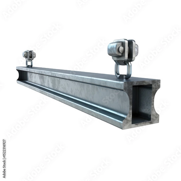 Obraz Metal beam with hanging trolley system