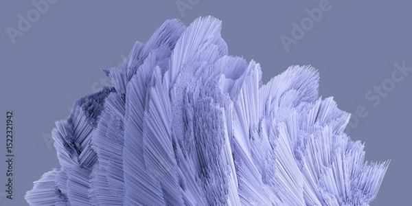 Obraz Abstract 3d detailed shape made of little sticks. 