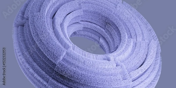 Obraz Abstract detailed shape close up view. 3d rendering.