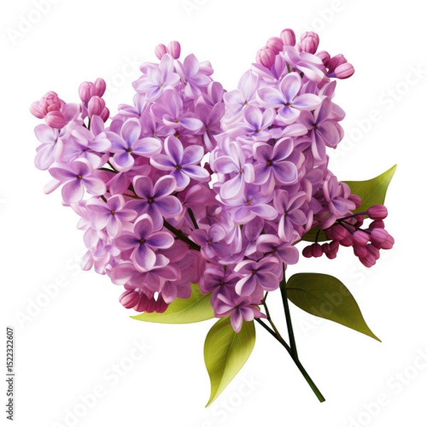 Obraz A bouquet of light purple lilac flowers