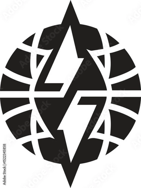 Obraz Global Energy Symbol Representing Power and Sustainability