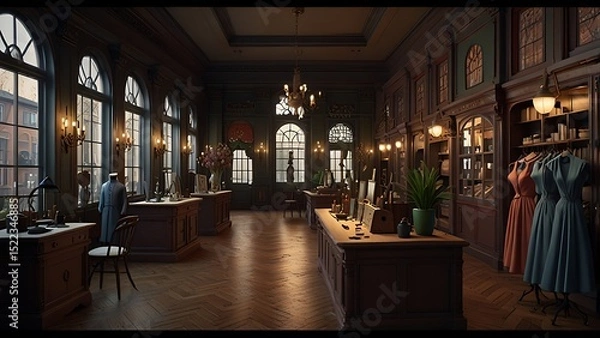 Obraz clothing store