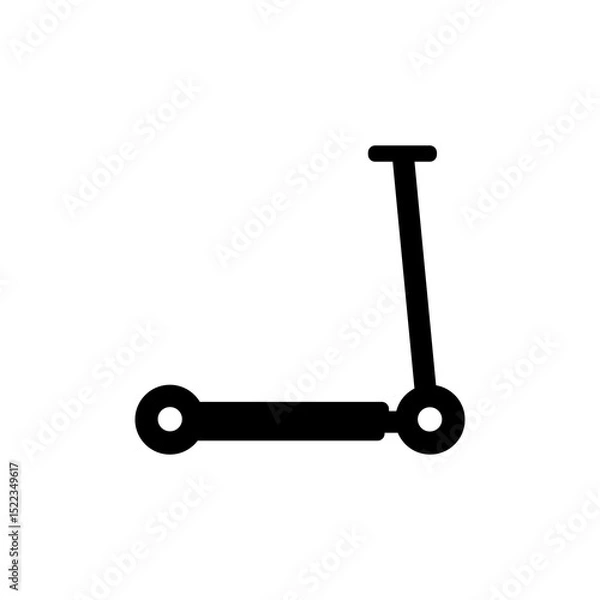 Obraz Scooter icon on white background. Vector illustration.