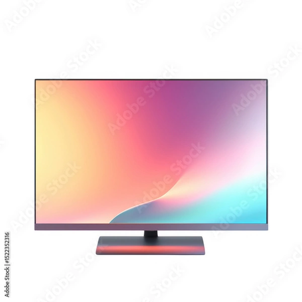 Obraz A monitor with a colorful screen display