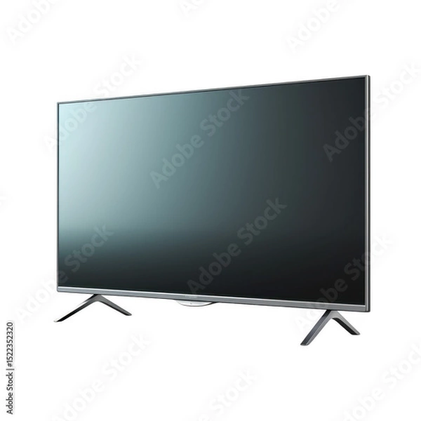 Obraz Modern television set against black void