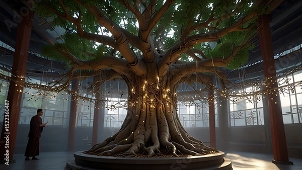 Obraz the sun and the tree