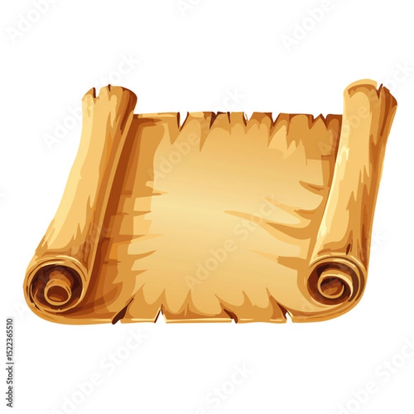 Obraz scroll of parchment vector history graphic design