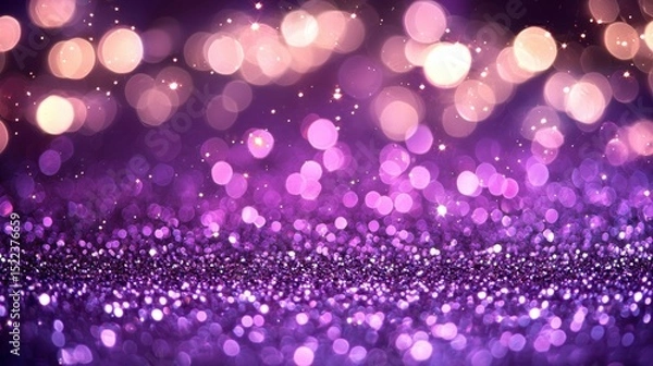 Obraz This shimmering purple glitter background creates a magical and festive atmosphere for any design.