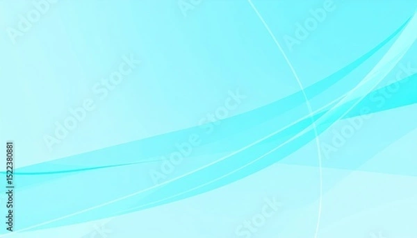 Fototapeta Dynamic abstract blue waves digital art visual design modern environment artistic perspective creative concept