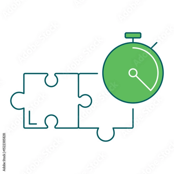 Fototapeta Process Optimization icon for business intelligence and analytics dashboards, ideal for data visualization, KPI tracking, and performance monitoring interfaces.
