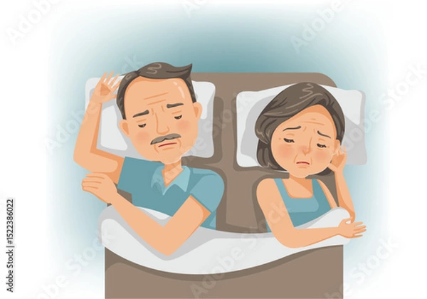 Fototapeta Couple Loss of Libido Symptom Menopause