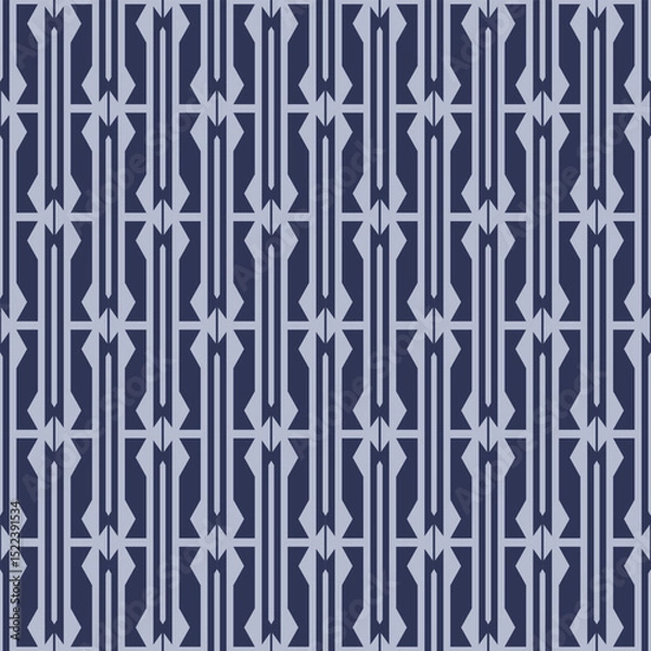 Fototapeta Japanese Geometric Stripe Vector Seamless Pattern