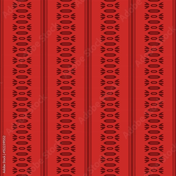 Fototapeta Japanese Tribal Motif Stripe Vector Seamless Pattern