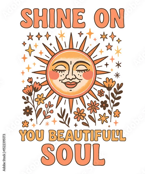 Fototapeta Radiate positive vibes and freace