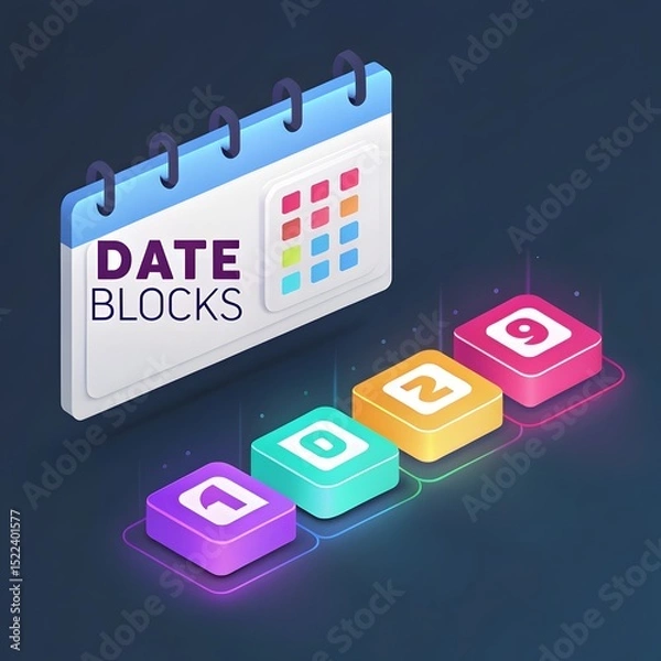 Obraz colorful calendar 