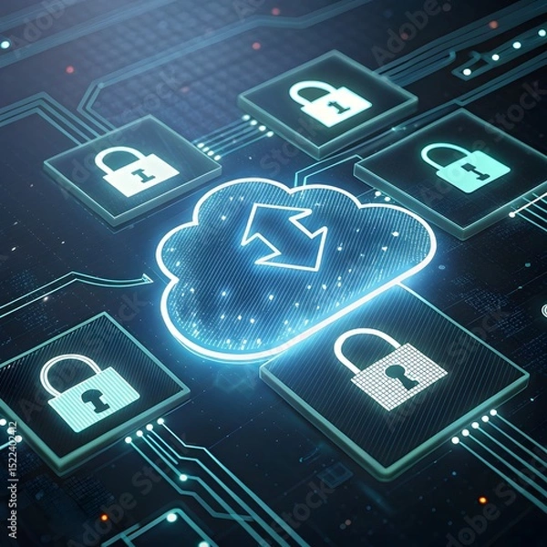 Fototapeta cloud computing concept