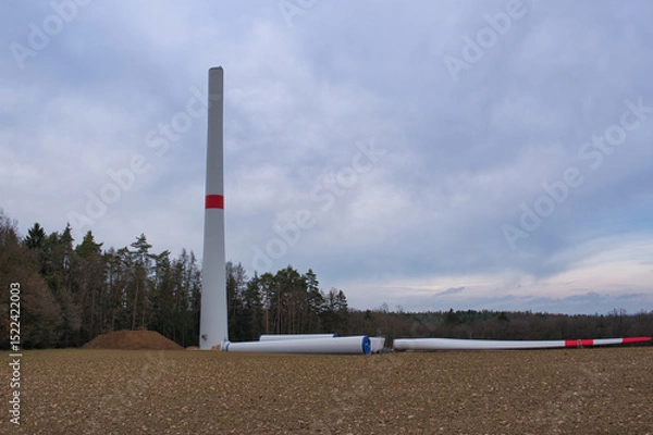 Obraz Baustelle eines Windrades