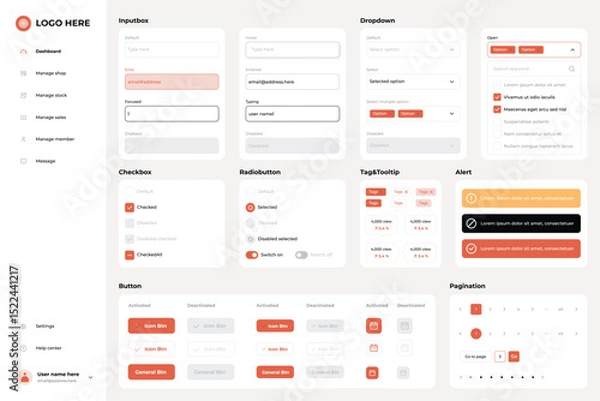 Obraz online maket management platform design