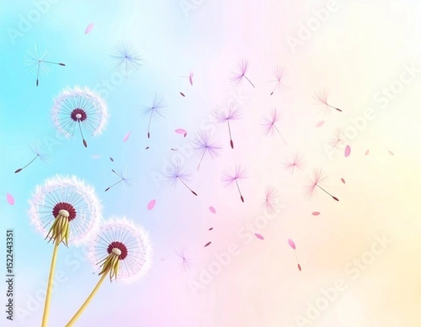 Obraz abstract dandelion flower
