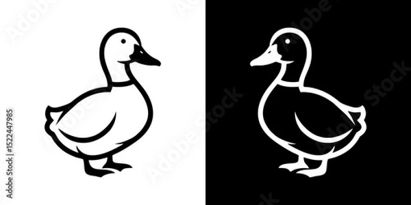 Fototapeta duck logo