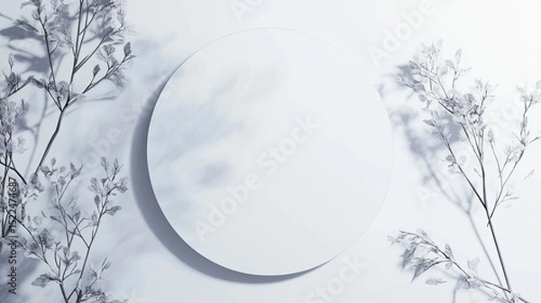 Obraz Crescent Moon and Flowers