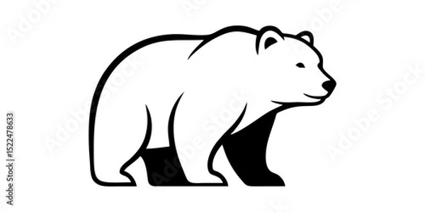 Fototapeta bear logo