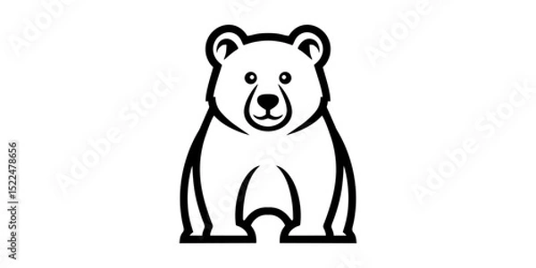 Fototapeta bear logo
