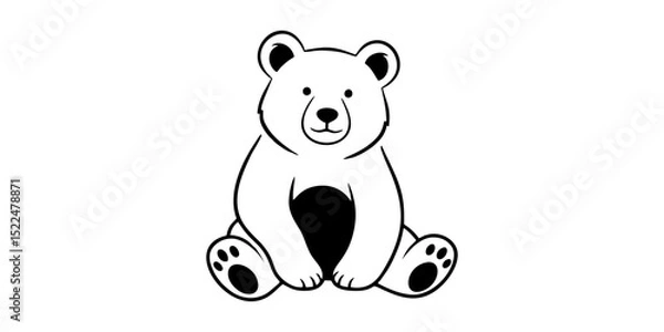 Fototapeta bear logo