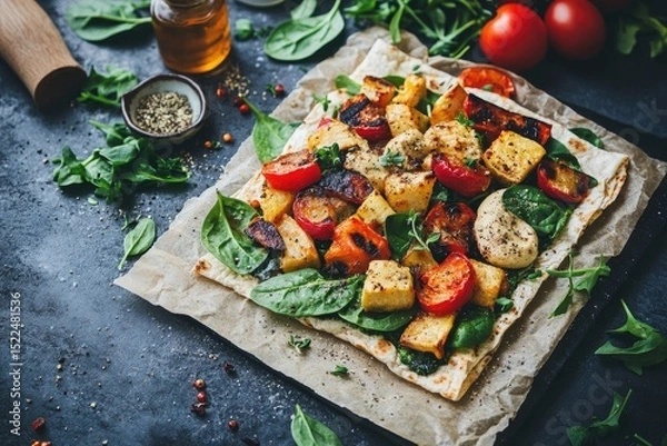 Obraz Roasted Vegetable Tart