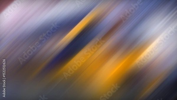 Fototapeta 4K abstract blue and gray motion blurred background with diagonal lines.
