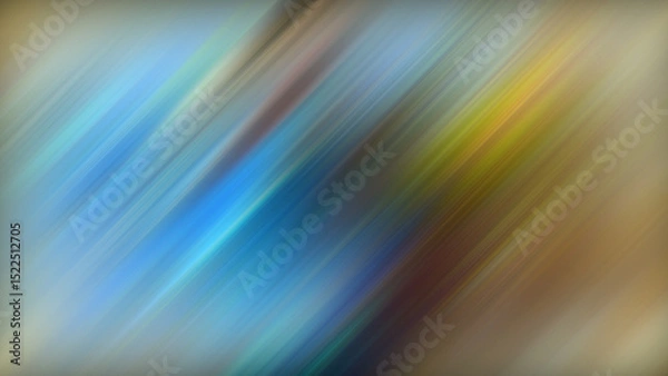 Fototapeta 4K abstract blue and gray motion blurred background with diagonal lines.
